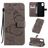 Mobigear Butterfly Samsung Galaxy A71 Klapphülle Portemonnaie - Grau