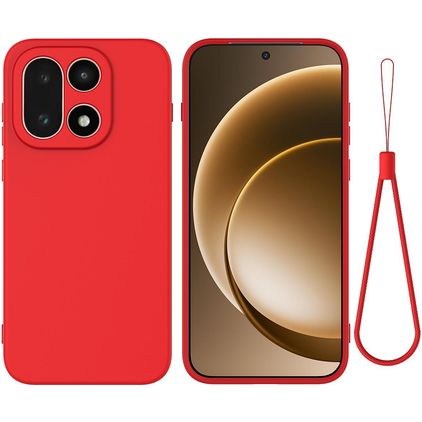 Mobigear Rubber Touch OnePlus 15 Silikon Hülle Backcover - Rot