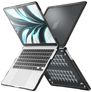 Mobigear Shockproof Pro MacBook Air 13 Zoll (2022-2026) Hardcase Hülle MacBook Case - Schwarz - Model A2681 / A3113 / A3240 / A3449