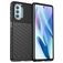 Mobigear Groove Motorola Moto G51 5G Hülle Flexibles TPU Backcover - Schwarz