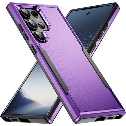 Mobigear Heavy Armor Samsung Galaxy S24 Ultra Hülle Hardcase Backcover Stoßfest - Lila