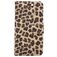 Mobigear Leopard iPhone SE (2020) Hülle Klapphülle Geldbörse - Braun
