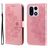 Mobigear Flowers OnePlus 15 Hülle Klapphülle Geldbörse - Roségold