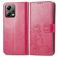Mobigear Clover POCO X5 Hülle Klapphülle Geldbörse - Magenta
