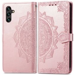 Mobigear Mandala Samsung Galaxy A13 5G Hülle Klapphülle Geldbörse - Roségold