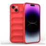 Mobigear Bumpy iPhone 15 Plus Hülle Flexibles TPU Backcover - Rot