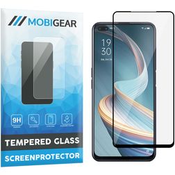 Mobigear Premium OPPO Reno 4 Z 5G Panzerglas Gehärtetes Glas Displayschutz - Hüllenfreundlich - Schwarz