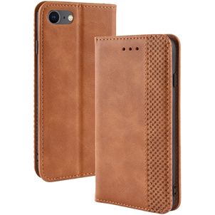 Mobigear Sensation iPhone SE (2022) Hülle Klapphülle Geldbörse - Cognac