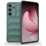 Mobigear Bumpy Samsung Galaxy S25 FE Hülle Flexibles TPU Backcover - Grün