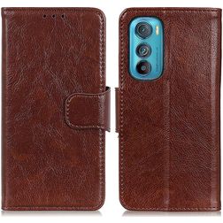 Mobigear Classy Motorola Edge 30 Hülle Klapphülle Geldbörse - Braun