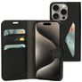 Mobiparts Classic Wallet iPhone 15 Pro Hülle Klapphülle Geldbörse - Schwarz
