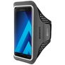 Mobiparts Comfort Fit Handyhalterung Joggen Samsung Galaxy A5 (2017) Sporthülle Neopren Sportarmband - Schwarz