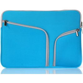 Mobigear Double Zipper Neopren Laptop Sleeve 11 Zoll Laptop Hülle - Blau