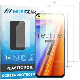 Mobigear Realme 7 Displayschutz Schutzfolie - Hüllenfreundlich (3er Pack)