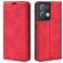 Mobigear Retro Slim OPPO Reno 8 Pro 5G Hülle Klapphülle Geldbörse - Rot