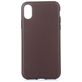 Mobigear Excellent iPhone XS Hülle Flexibles TPU Backcover - Braun