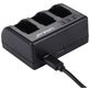 Puluz GoPro Dock Ladegerät 5W 1A - HERO 8 / 7 / 6 / 5 - Schwarz