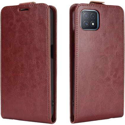 Mobigear OPPO A73 5G Hülle Flipcase - Braun