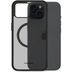 Mobilize Hybrid iPhone 15 MagSafe Hardcase Backcover Shockproof - Schwarz