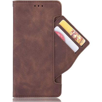 Mobigear Slide Wallet Samsung Galaxy S20 FE Hülle Klapphülle Geldbörse - Braun