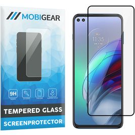 Mobigear Premium Motorola Moto G100 Panzerglas Gehärtetes Glas Displayschutz - Hüllenfreundlich - Schwarz