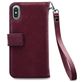 Mobilize Gelly Zipper iPhone XS Max Hülle Abnehmbare 2in1 Clutch - Bordeaux