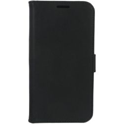 Valenta Classic iPhone 12 Pro Max Hülle Echtes Leder Klapphülle Geldbörse - Schwarz