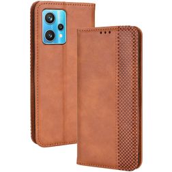 Mobigear Sensation Realme 9 Pro Plus Hülle Klapphülle Geldbörse - Braun