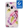 My Style Magneta Samsung Galaxy A20e Hülle Flexibles TPU Backcover - Feathers