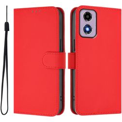 Mobigear Urban Wallet Motorola Moto E14 Hülle Klapphülle Geldbörse - Rot