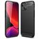 Mobigear Brushed Slim iPhone 14 Hülle Flexibles TPU Backcover - Schwarz