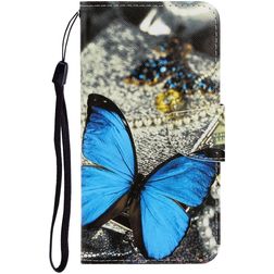 Mobigear Design Huawei P40 Lite E Hülle Klapphülle Geldbörse - Schmetterling