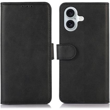 Mobigear Wallet iPhone 17 Klapphülle Portemonnaie - Schwarz