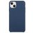 Mobigear Rubber Touch iPhone 15 Silikon Hülle Backcover - Dunkelblau
