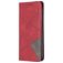 Mobigear Rhombus Slim Xiaomi Redmi 9 Hülle Klapphülle - Rot