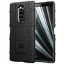 Mobigear Rugged Shield Sony Xperia 1 Hülle Flexibles TPU Backcover Stoßfest - Schwarz