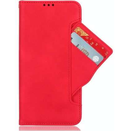 Mobigear Slide Wallet OPPO Find X9 Hülle Klapphülle Geldbörse - Rot