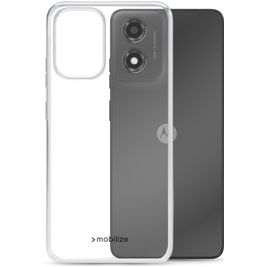 Mobilize Gelly Durchsichtig Motorola Moto E14 Hülle Flexibles TPU Backcover - Transparent