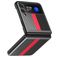 Mobigear Racing Samsung Galaxy Z Flip 3 Hülle Hardcase Backcover - Schwarz / Rot