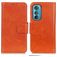 Mobigear Classy Motorola Edge 30 Hülle Klapphülle Geldbörse - Orange