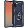 Mobigear Armor Ring Samsung Galaxy Note 10 Hülle Hardcase Backcover Stoßfest mit Ringhalter - Blau