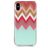 Mobigear Design iPhone XS Max Hülle Flexibles TPU Backcover - Zickzackstreifen