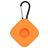 Mobigear Square Key Apple AirTag Hülle Flexibles Silikon Schlüsselanhänger - Orange