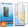 Mobigear Premium HONOR Magic 4 Lite Panzerglas Gehärtetes Glas Displayschutz - Hüllenfreundlich - Schwarz (2er Pack)