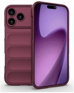 Mobigear Bumpy iPhone 18 Pro Max TPU (flexibel) Backcover - Wine Red
