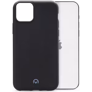 Mobilize Rubber Gelly iPhone 12 Pro Hülle Flexibles TPU Backcover - Matt Black