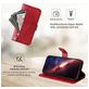 Mobigear Zipper iPhone 17 Pro Hülle Klapphülle Geldbörse - Rot