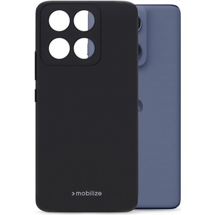 Mobilize Rubber Gelly Motorola Edge 60 Fusion TPU (flexibel) Backcover - Schwarz