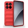 Mobigear Bumpy Xiaomi 15 Pro Hülle Flexibles TPU Backcover - Rot