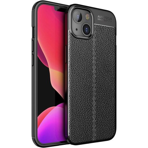 Mobigear Luxury iPhone 13 Hülle Flexibles TPU Backcover - Schwarz